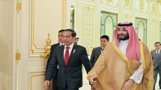 Kisah Jokowi saat Iriana Diterima dengan Hangat oleh Istri Pangeran MBS di Istana Kerajaan Arab Saudi