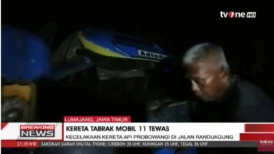 11 Orang Tewas dalam Kecelakaan Kecelakaan Maut antara Kereta Api Probowangi dan Elf