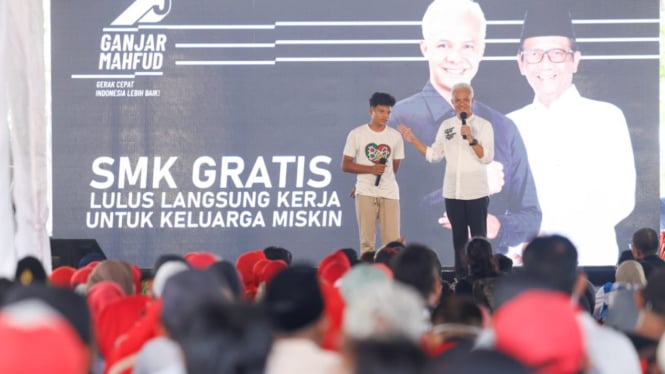 Ganjar Berjanji Membuat 1 SMK Gratis di Setiap Kabupaten/Kota dengan Anggaran Rp 50 Triliun