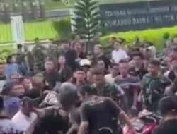 Viral! Pasukan TNI Terprovokasi dan Memukuli Pengantar Jenazah yang Arogan dengan Menggunakan Knalpot Brong