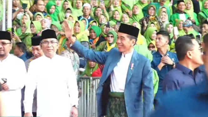 Presiden Jokowi Turut Hadir dalam Peringatan Harlah ke-78 Muslimat NU di GBK