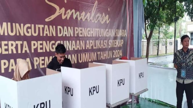 KPU Tangerang Melakukan Simulasi Pemungutan Suara di Kawasan Elit untuk Memeriksa Tingkat Partisipasi Masyarakat