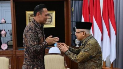 Berjumpa dengan Ma’ruf Amin, AHY Mendapat Petuah Mengenai Kasus Mafia Tanah