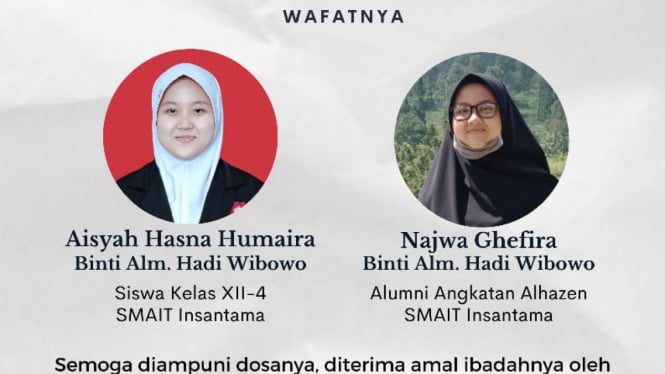 Kakak Adik, Aisyah dan Nazwa, yang Korban Kecelakaan Tol Cikampek Akan Ziarah ke Makam Ayahnya