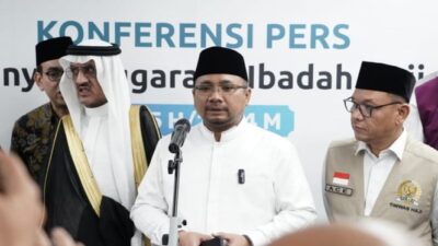 Menag Memuji Layanan Fast Track dalam Keberangkatan Kloter 1 Jemaah Haji ke Tanah Suci