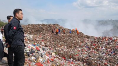 Warga Diminta Gunakan Masker di TPSA Bagendung Cilegon yang Terbakar selama 3 Hari