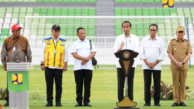 Stadion Utama Sumatera Utara Diresmikan oleh Presiden Jokowi Setelah Pembangunan Selesai Oleh Kementerian PUPR