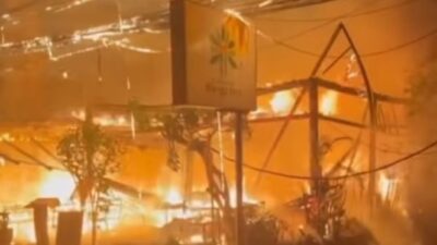 Restoran dan Bar yang Dimiliki Warga Negara Jepang di Sanur Hangus Terbakar